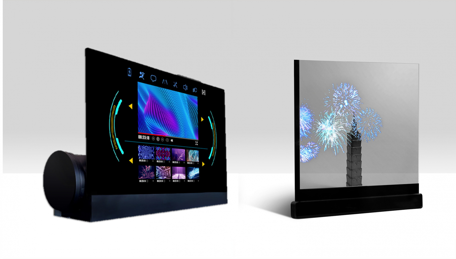 可卷式、折迭性、高透明